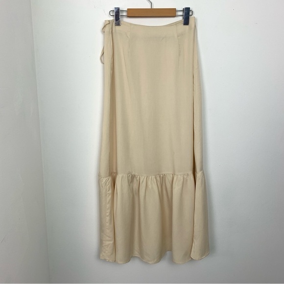 MNG Mango Tiered Maxi Wrap Skirt - Picture 10 of 11